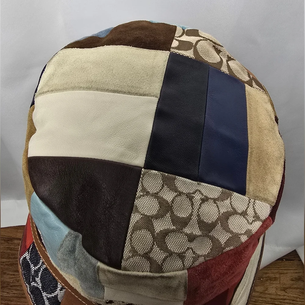Coach Bucket Hat Y2K Vintage Leather Suede - Picture 4 of 8